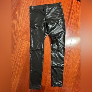 American Apparel leather like leggings M stretchy